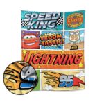 Custom Name DN Cars Sign blanket, Lightning McQueen Tow Mater Blanket, DN cars blanket, Birthday Boy Girl gift blanket Edition #3 SW9HF3 - Image 2