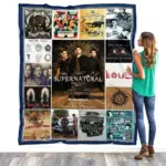 15 Years of Supernatural Blanket – TV Series Fleece & Sherpa Cozy Throw for Fans