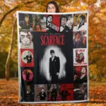 Scarface Gangster Blanket, Soft Fleece & Sherpa Throw