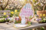 Easter Pop Up Card SVG 3D Papercut Card SVG – Greetings Card Cutting File (Digital Download)