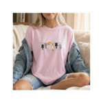 Cute Hanging Cats T-Shirt, Funny Cat Graphic Tee, Cat Lover Gift, Minimalist Animal Shirt, Unisex Cotton Tee - Image 3