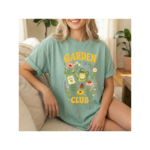 Garden Club Shirt – Vintage Floral Plant Lover Tee, Cute Gardening T-Shirt, Cottagecore Gift for Women, Nature Lover Apparel - Image 3