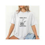 Funny Goose Shirt Today I'm A Serious Goose Graphic Tee Meme Shirt Vintage Funny Animal T-Shirt