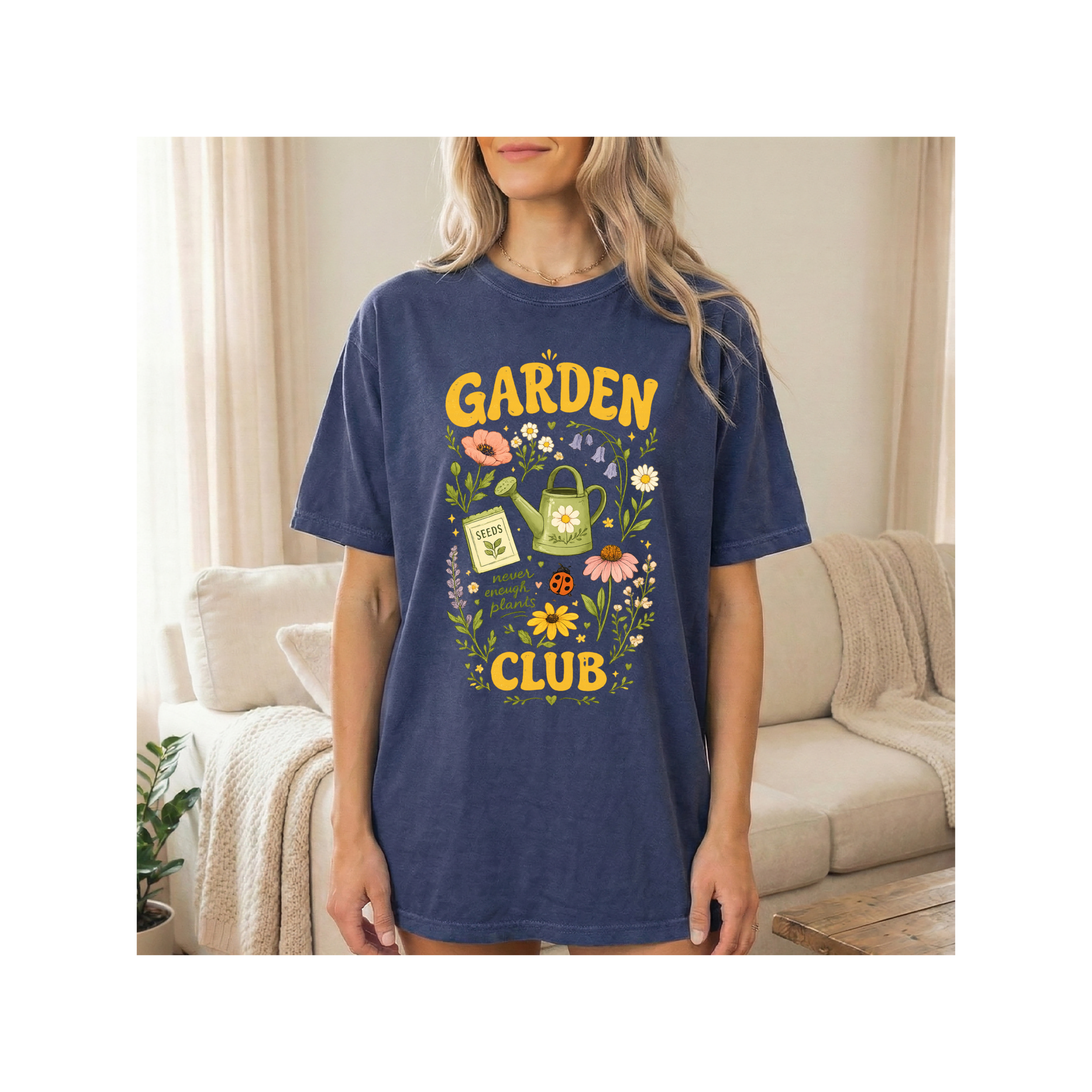 Garden Club Shirt – Vintage Floral Plant Lover Tee, Cute Gardening T-Shirt, Cottagecore Gift for Women, Nature Lover Apparel Garden Club Shirt – Vintage Floral Plant Lover Tee, Cute Gardening T-Shirt, Cottagecore Gift for Women, Nature Lover Apparel - Image 1