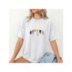 Cute Hanging Cats T-Shirt, Funny Cat Graphic Tee, Cat Lover Gift, Minimalist Animal Shirt, Unisex Cotton Tee - Image 4