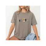 Cute Hanging Cats T-Shirt, Funny Cat Graphic Tee, Cat Lover Gift, Minimalist Animal Shirt, Unisex Cotton Tee