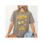 Garden Club Shirt – Vintage Floral Plant Lover Tee, Cute Gardening T-Shirt, Cottagecore Gift for Women, Nature Lover Apparel - Image 2