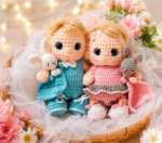 Cute Crochet Doll Laser Cut Design – Amigurumi Toy File for Handmade Decoration - Image 2