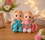 Cute Crochet Doll Laser Cut Design – Amigurumi Toy File for Handmade Decoration - Image 4