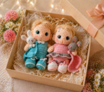 Cute Crochet Doll Laser Cut Design – Amigurumi Toy File for Handmade Decoration