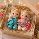 Cute Crochet Doll Laser Cut Design – Amigurumi Toy File for Handmade Decoration