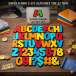 Kids Name Font SVG, Playful Alphabet Clipart, Cartoon Letters PNG, Colorful ABC Font, Cricut Cut Files, Kids Party Design, Nursery Decor