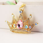 Crown Keychain SVG | Princess Crown Laser Cut File | Rhinestone Royal Crown Design | Cricut & Glowforge Template | Jewelry Keychain Pattern - Image 3