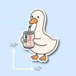 Cute Goose Sticker Set – Waterproof Vinyl Laptop Decals - Image 5