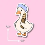Cute Goose Sticker Set – Waterproof Vinyl Laptop Decals - Image 4