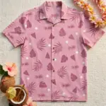 Vintage Nick Wilde Hawaiian Shirt and Shorts, Summer Zootopia Set, Pink Cosplay Cartoon Shirt, Summer Vacation, Disneyland Gift For Him - Image 2