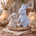 Amigurumi Crochet Bunny Pattern, Velvet or Cotton Toy (PDF Pattern) - Image 2