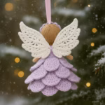 Crochet Angel Ornament PDF Pattern, Christmas Amigurumi Tree Decor (Digital Download) - Image 4