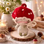 Crochet Mushroom Doll Pattern, Amigurumi Toadstool Plush Toy (PDF Download) - Image 3