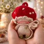 Crochet Mushroom Doll Pattern, Amigurumi Toadstool Plush Toy (PDF Download) - Image 4