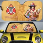 Portgas D. Ace Car Sunshade – Anime-Inspired Car Accessory