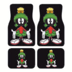 Warner Bros. Looney Tunes Marvin the Martian Car Floor Mat, 4pcs Universal Moder