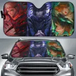 Yuuji Megumi Nobara Car Sunshade Set – Jujutsu Kaisen Anime Auto UV Protector