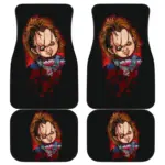 Horror Movie Car Floor Mats - Scary Chucky Doll Cartoon Artwork Car Mats