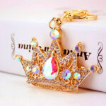 Crown Keychain SVG | Princess Crown Laser Cut File | Rhinestone Royal Crown Design | Cricut & Glowforge Template | Jewelry Keychain Pattern - Image 4
