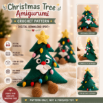 Christmas Tree Pillow Crochet Pattern