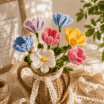 Cosmos Crochet Pattern PDF, Crochet Flower Bouquet Pattern, Cosmos Flower Crochet, DIY Floral Gift, Beginner Crochet Pattern - Image 7