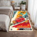 Race Car Kids Rug – Soft and Washable Area Rug