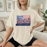 250 Years of Freedom Shirt, Patriotic USA Graphic Tee, Vintage American Flag Shirt, Fourth of July T-Shirt - Image 3