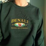 Denali National Park Sweatshirt embroidered, Alaska vintage crewneck, Alaska trip gift, unisex