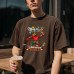 MAPLE Canada 2026 Soccer Mascot T-Shirt – Moose Football Fan Graphic Tee, Canadian World Tournament Shirt, Retro Sports Unisex Tee - Image 2