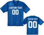 Personalized Football Jersey, Man Short Sleeves V-Neck Shirt, Custom Front Back Football Soccer V-neck Mesh Jersey For Men Mesh Polyester - Image 3