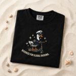 Embroidered Booked For Illegal Ducking Shirt Comfort Colors Tee – Funny Police Duck Graphic Shirt, Sarcastic Animal Meme Tee, Vintage Cop Goose Shirt, Unhinged Funny Gift for Her Him