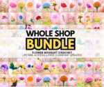 1500+ Pages Flower Bouquet Crochet PATTERN Bundle Wedding Easter Spring Summer Eternal Teacher Mom Gift Love DIY Floral Amigurumi Home Rose