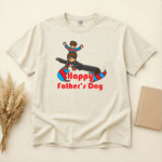 Happy Father’s Day Surfing Dad T-Shirt, Funny Father Son Graphic Tee, Cute Family Matching Shirt, Gift for Dad, Fathers Day Shirt for Men