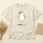 Funny Duck “Hmm…!” Meme T-Shirt | Cute Cartoon Unisex Tee