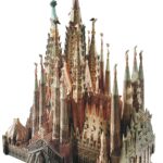 PaperCraft kit Sagrada Família Gaudi 3d paper model crafting PDF plans DIY template - Image 5