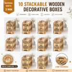 Wooden Laser Cut Box Bundle