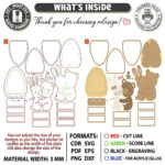 Laser Cut Kids Night Light SVG Bundle, 3D Nursery Lamp Files, Glowforge Cricut DIY Baby Room Decor - Image 10
