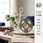 Wooden Summer Display Stand SVG Bundle, Laser Cut Seasonal Decorations, Glowforge Cricut Templates - Image 11