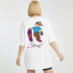 Anime Cartoon Streetwear Graphic T-Shirt, Urban Skater Tee, Casual Street Style Shirt - Image 7
