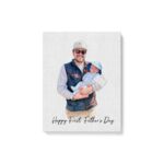 First Father's Day Gift, Personalized Watercolor Dad Portrait Canvas, Family Portrait Gift, Dad Birthday Gift, Mothers Day Gift for Mom - Image 12