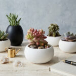 Spherical Succulent Planter STL, Bonsai Style Mini Plant Pot for 3D Printing, Modern Minimalist Sphere Planter, Cactus Pot Digital - Image 4