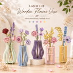 Laser Cut Flowers and Vase Files (Digital Download)