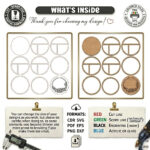 Wooden Jewelry Box Laser Cut Bundle, SVG DXF PDF Files, Glowforge Cricut Jewelry Storage Templates - Image 16