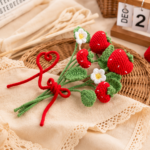 Strawberry Bouquet Crochet Pattern, Crochet Flower Bouquet Pattern, Strawberry Amigurumi PDF Pattern - Image 2